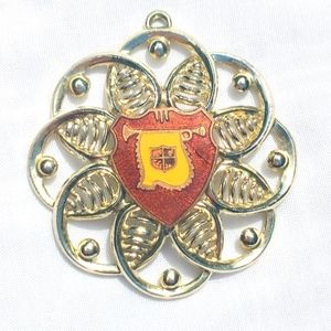 Vintage Medallion - Enamel Coat of Arms